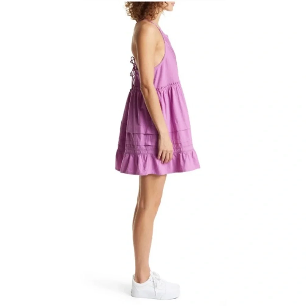 NEW Free People Dramatic Orchid Desert Days Mini Dress sz L